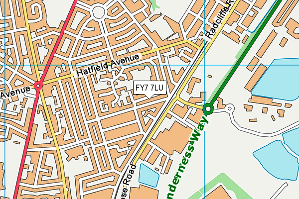 FY7 7LU map - OS VectorMap District (Ordnance Survey)
