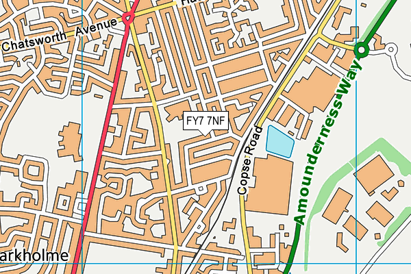 FY7 7NF map - OS VectorMap District (Ordnance Survey)
