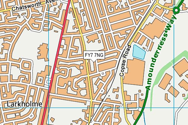 FY7 7NG map - OS VectorMap District (Ordnance Survey)
