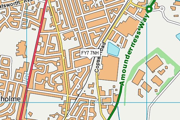 FY7 7NH map - OS VectorMap District (Ordnance Survey)