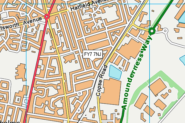 FY7 7NJ map - OS VectorMap District (Ordnance Survey)