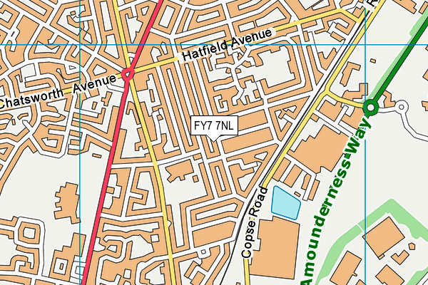 FY7 7NL map - OS VectorMap District (Ordnance Survey)