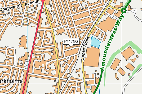 FY7 7NQ map - OS VectorMap District (Ordnance Survey)