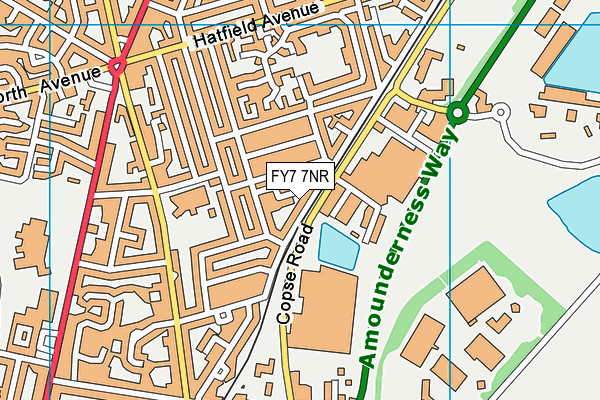 FY7 7NR map - OS VectorMap District (Ordnance Survey)