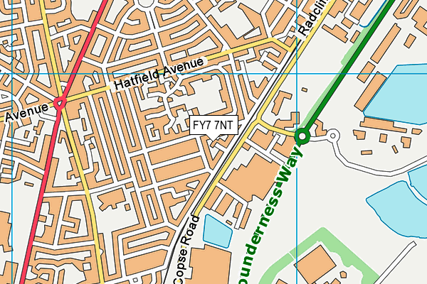 FY7 7NT map - OS VectorMap District (Ordnance Survey)