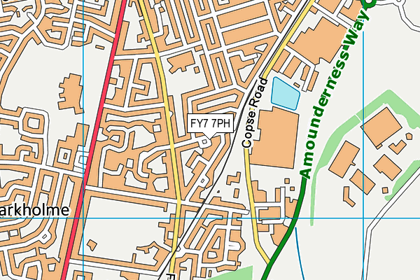 FY7 7PH map - OS VectorMap District (Ordnance Survey)
