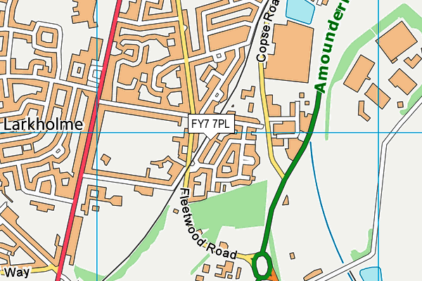 FY7 7PL map - OS VectorMap District (Ordnance Survey)