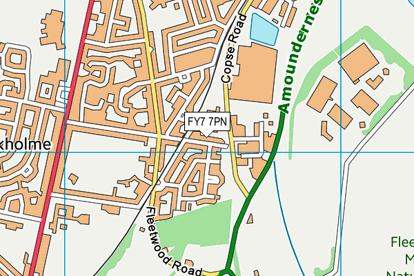 FY7 7PN map - OS VectorMap District (Ordnance Survey)