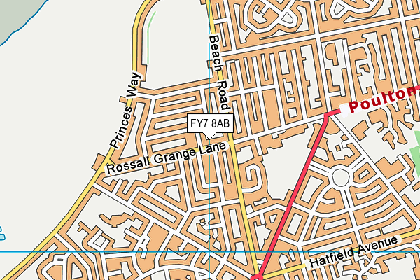 FY7 8AB map - OS VectorMap District (Ordnance Survey)
