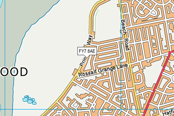 FY7 8AE map - OS VectorMap District (Ordnance Survey)