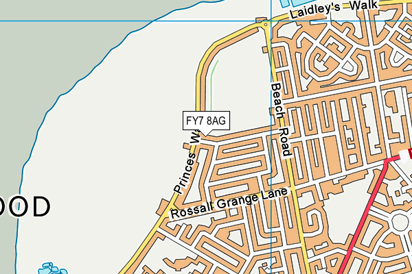 FY7 8AG map - OS VectorMap District (Ordnance Survey)