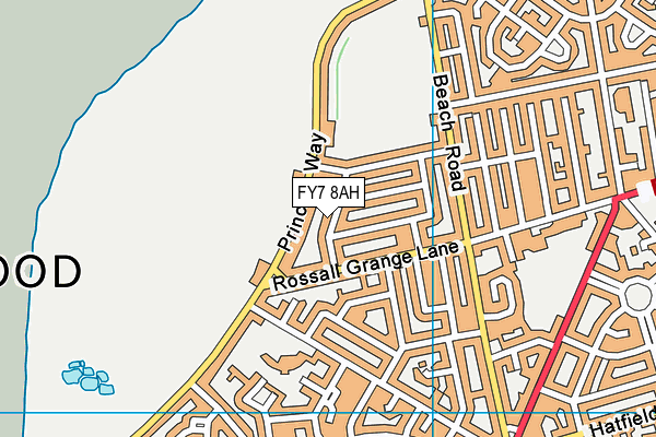 FY7 8AH map - OS VectorMap District (Ordnance Survey)