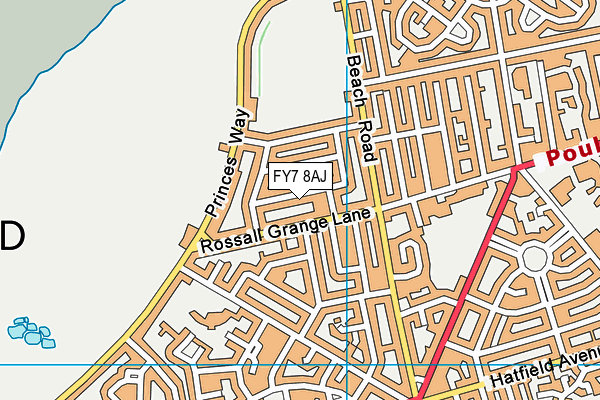 FY7 8AJ map - OS VectorMap District (Ordnance Survey)