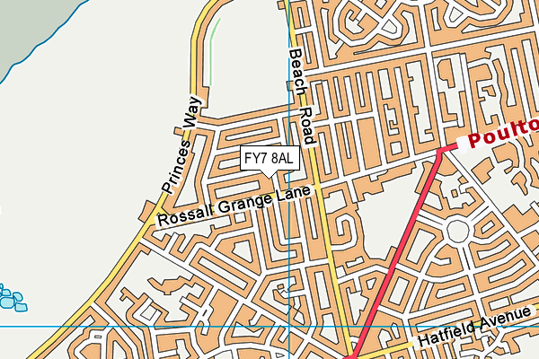 FY7 8AL map - OS VectorMap District (Ordnance Survey)