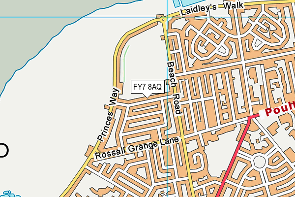 FY7 8AQ map - OS VectorMap District (Ordnance Survey)