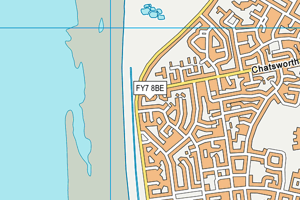 FY7 8BE map - OS VectorMap District (Ordnance Survey)