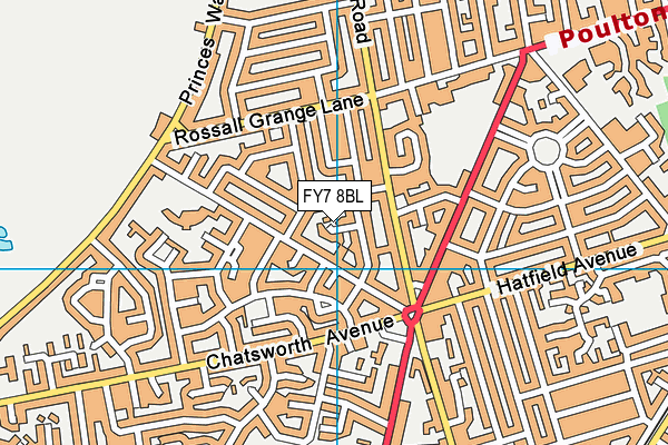 FY7 8BL map - OS VectorMap District (Ordnance Survey)