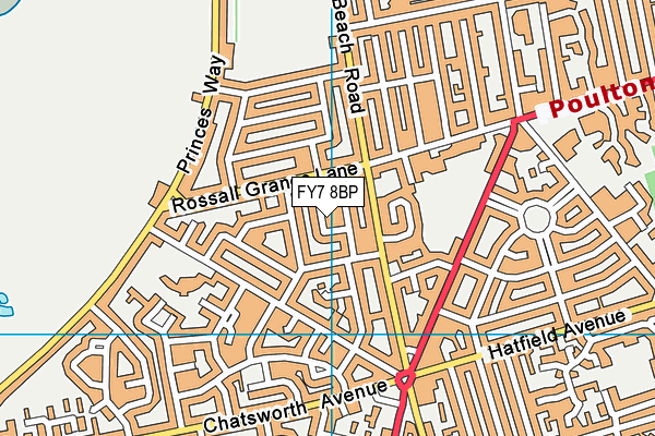 FY7 8BP map - OS VectorMap District (Ordnance Survey)