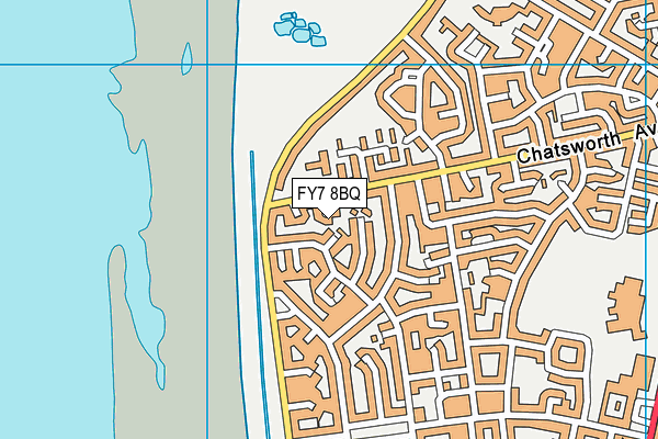 FY7 8BQ map - OS VectorMap District (Ordnance Survey)