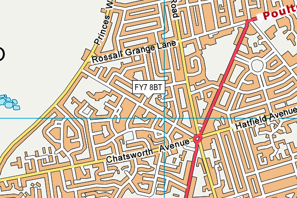 FY7 8BT map - OS VectorMap District (Ordnance Survey)