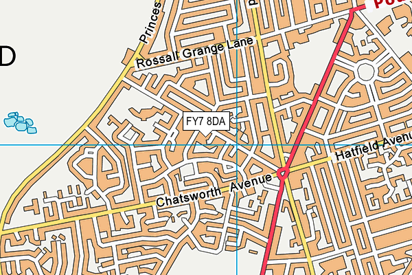 FY7 8DA map - OS VectorMap District (Ordnance Survey)