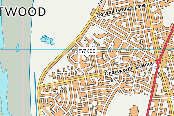FY7 8DE map - OS VectorMap District (Ordnance Survey)