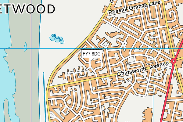 FY7 8DG map - OS VectorMap District (Ordnance Survey)