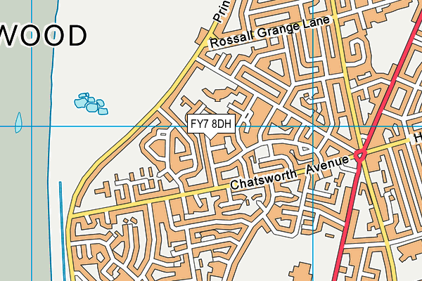 FY7 8DH map - OS VectorMap District (Ordnance Survey)