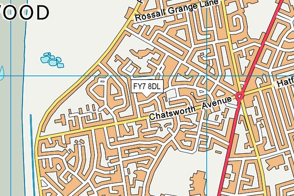 FY7 8DL map - OS VectorMap District (Ordnance Survey)