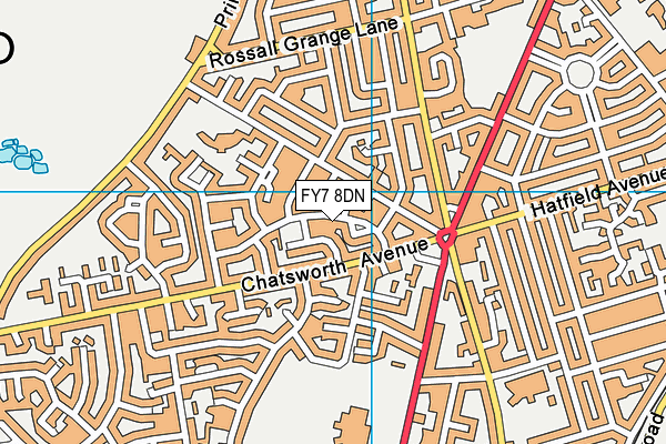 FY7 8DN map - OS VectorMap District (Ordnance Survey)