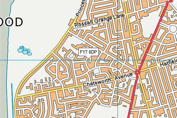 FY7 8DP map - OS VectorMap District (Ordnance Survey)