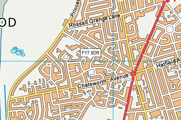 FY7 8DR map - OS VectorMap District (Ordnance Survey)