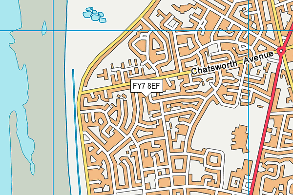 FY7 8EF map - OS VectorMap District (Ordnance Survey)