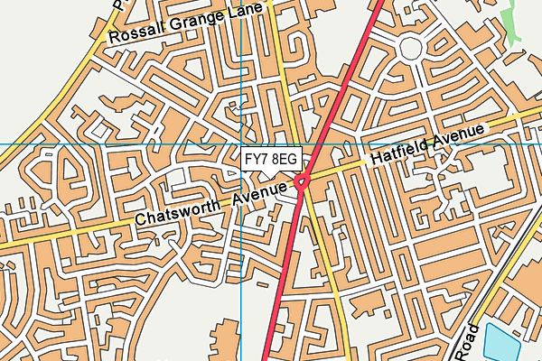 FY7 8EG map - OS VectorMap District (Ordnance Survey)