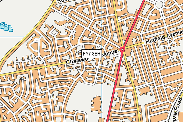 FY7 8EH map - OS VectorMap District (Ordnance Survey)