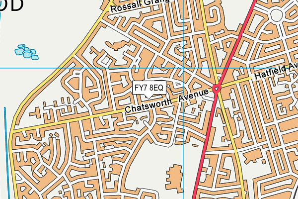 FY7 8EQ map - OS VectorMap District (Ordnance Survey)