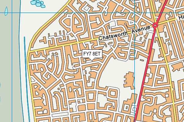 FY7 8ET map - OS VectorMap District (Ordnance Survey)