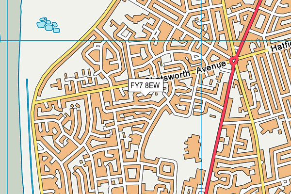 FY7 8EW map - OS VectorMap District (Ordnance Survey)