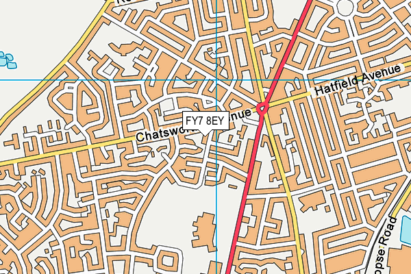 FY7 8EY map - OS VectorMap District (Ordnance Survey)