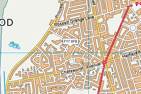 FY7 8FB map - OS VectorMap District (Ordnance Survey)
