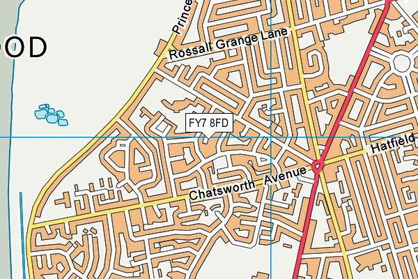 FY7 8FD map - OS VectorMap District (Ordnance Survey)