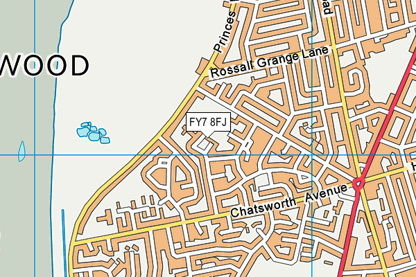 FY7 8FJ map - OS VectorMap District (Ordnance Survey)