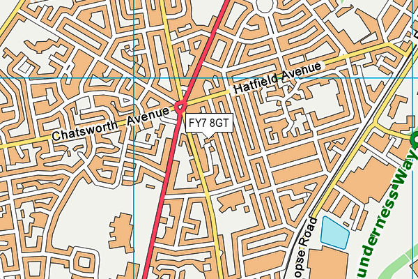FY7 8GT map - OS VectorMap District (Ordnance Survey)