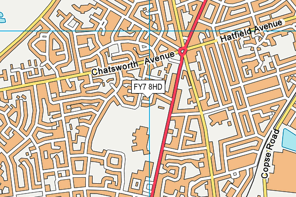FY7 8HD map - OS VectorMap District (Ordnance Survey)