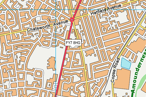 FY7 8HG map - OS VectorMap District (Ordnance Survey)