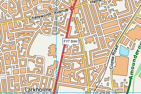 FY7 8HH map - OS VectorMap District (Ordnance Survey)