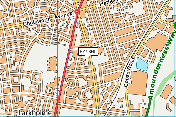 FY7 8HL map - OS VectorMap District (Ordnance Survey)