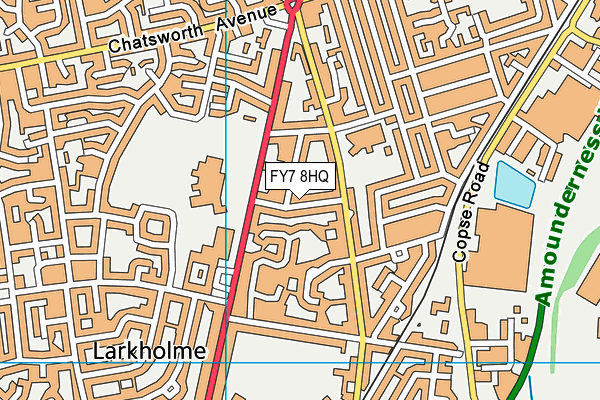 FY7 8HQ map - OS VectorMap District (Ordnance Survey)