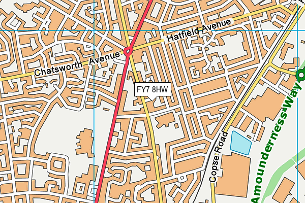 FY7 8HW map - OS VectorMap District (Ordnance Survey)