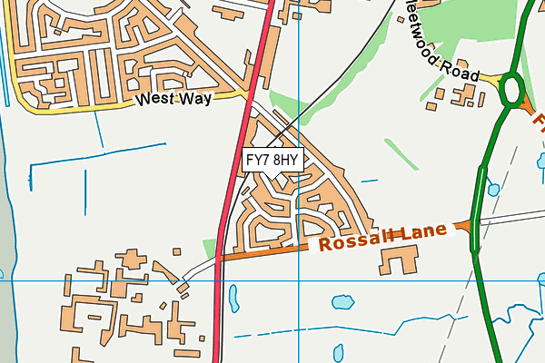 FY7 8HY map - OS VectorMap District (Ordnance Survey)